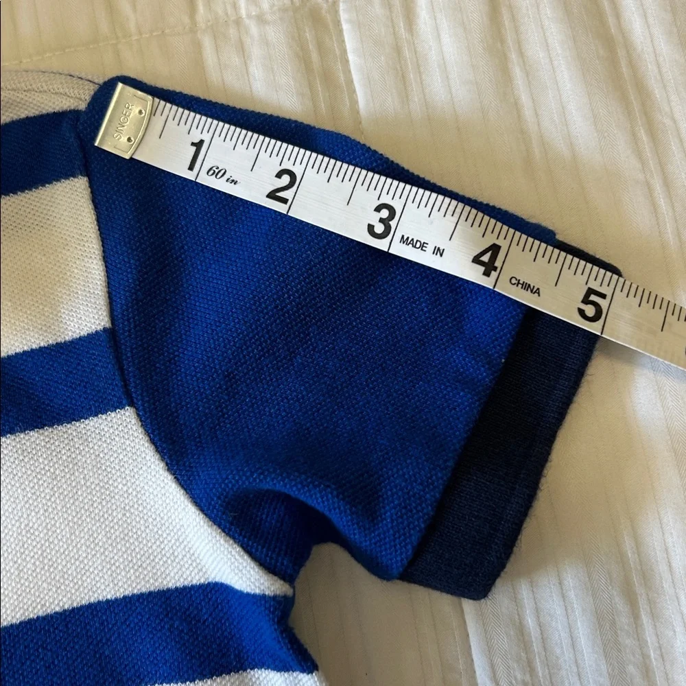 Ralph Lauren Bright Blue and White Polo Shirt Big Pony Crest Size 2T